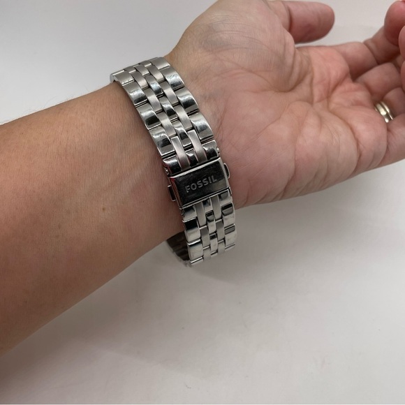 FOSSIL Muse Silver Dial Stainless Steel Ladies Watch ES3787 ⭐️WORKS⭐️ - Picture 3 of 6